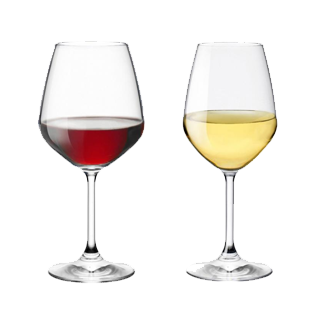 Bicchiere di vino rosso/bianco